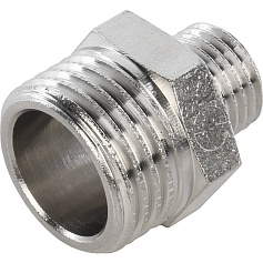 STOUT  Ниппель НН переходной никелированный 1/2X1/4