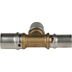 STOUT   Тройник переходной 20х20х16 для металлопластиковых труб прессовой