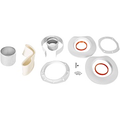 STOUT SCR-6010-250100 STOUT Адаптер подключения 90° УНИВЕРСАЛЬНЫЙ традиц. коакс. D60(м-м)/100(п-м) (хомут, фланец, втулка, адаптер) кроме Immergas, Navien D75/100 стар.