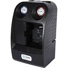 STOUT SDG-0002 Насосная группа с термостатическим смесительным клапаном 1"с насосом Grundfos UPM3 Hybrid 25-70