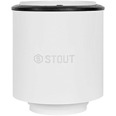 STOUT SCR-0080-250008 STOUT Адаптер моноблочный традиц. для перех. с D60(м)/100(п) на D80(м) с забором воздуха из помещения (без хомута и фланца)