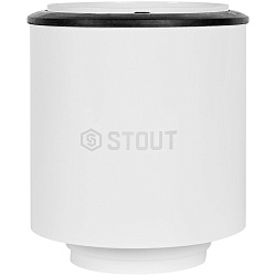 STOUT SCR-0080-250008 STOUT Адаптер моноблочный традиц. для перех. с D60(м)/100(п) на D80(м) с забором воздуха из помещения (без хомута и фланца)