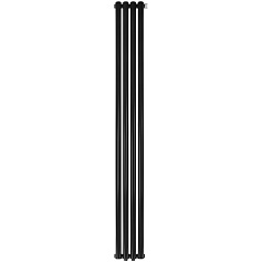 Стальной трубчатый радиатор STOUT TUBE ROUND нижнее правое подключение 4 секции R40 1-1750-4 RT RAL9005