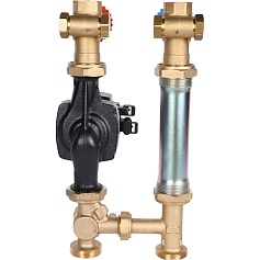 STOUT SDG-0007 Насосная группа с 3-х ходовым приводным смесителем 1" с насосом Grundfos UPM3 Hybrid 25-70
