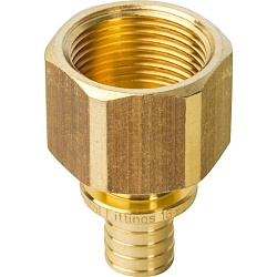 STOUT  Переходник с внутренней резьбой 16xG 3/4" для труб из сшитого полиэтилена аксиальный