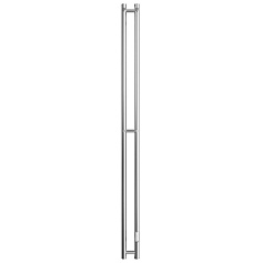 Полотенцесушитель электрический STOUT ROCK round 120*08 полированный 2 опоры