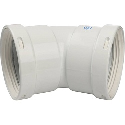 STOUT  Элемент дымохода отвод 45° м/м DN80