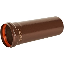 STOUT SCR-0080-700250 STOUT Удлинитель дымохода традиц. D80(п-м), L250, КОРИЧНЕВЫЙ
