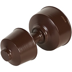 STOUT SCR-6010-800023 STOUT Оголовок вертикальный с ветрозащитой традиц. коакс. D60(п)/100(п) КОРИЧНЕВЫЙ широкий