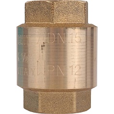 STOUT  1/2" Клапан обратный пружинный муфтовый с пластиковым седлом