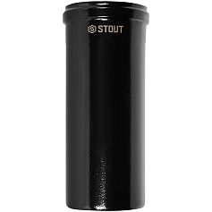STOUT SCR-6010-600250 STOUT Удлинитель дымохода традиц. коакс. D60(п-м)/100(п-м), L250, ЧЕРНЫЙ