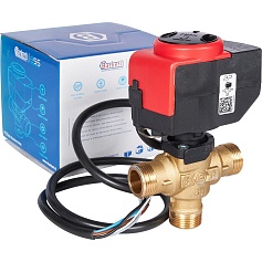 STOUT SVM-0170-300020 STOUT 3-Ходовой зональный клапан, сервопривод 230V, с кабелем 1м,, НР 3/4"