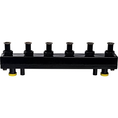 STOUT SDG-0018 Стальной распределительный коллектор 3 отопительных контура с гидравлическим разделителем DN 25