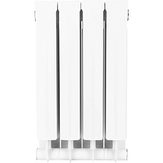 STOUT  STYLE 500 4 секции радиатор биметаллический боковое подключение (белый RAL 9010)