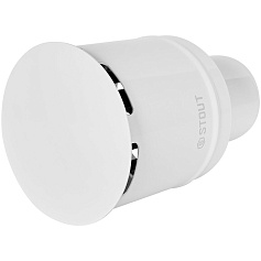 STOUT SCR-0080-800001 STOUT Оголовок вертикальный с ветрозащитой сварной традиц. D80(п) БЕЛЫЙ узкий