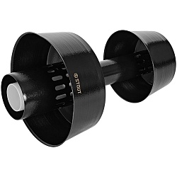 STOUT SCR-8610-800012 STOUT Оголовок вертикальный с ветрозащитой конденсац. коакс. D60(п)/100(п) ЧЕРНЫЙ широкий