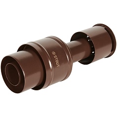 STOUT SCR-6010-800022 STOUT Оголовок вертикальный с ветрозащитой традиц. коакс. D60(п)/100(п) КОРИЧНЕВЫЙ узкий