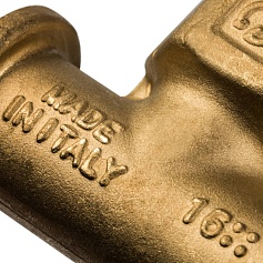 STOUT  Тройник-переходник с внутренней резьбой 20xR 1/2" для труб из сшитого полиэтилена аксиальный