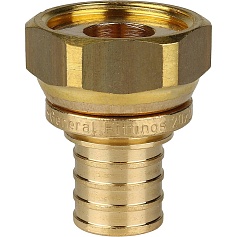 STOUT  Переходник с накидной гайкой 20xG 3/4" для труб из сшитого полиэтилена аксиальный