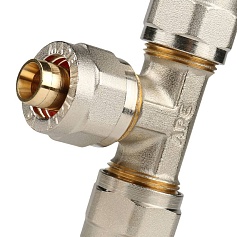 STOUT   Тройник равнопроходный 16х16х16 для металлопластиковых труб винтовой