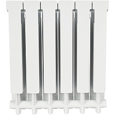 STOUT ALPHA 500 6 секций радиатор алюминиевый боковое подключение (белый RAL 9016)