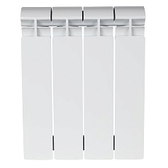 STOUT ALPHA 350 4 секций радиатор биметаллический боковое подключение (белый RAL 9016)