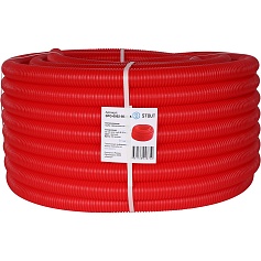 STOUT SPG-0002-503525 STOUT Труба гофрированная ПНД, цвет красный, наружным диаметром 35 мм для труб диаметром 25 мм