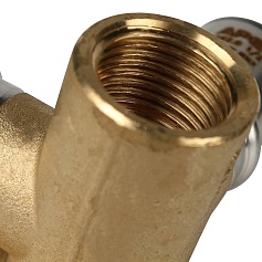 STOUT   Тройник настенный с креплением  1/2"х20 для металлопластиковых труб прессовой