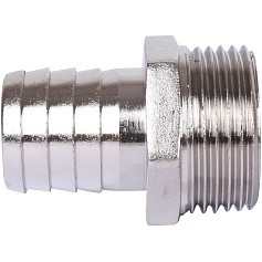 STOUT  Штуцер НР никелированный 1"x25