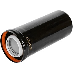 STOUT SCR-8610-600250 STOUT Удлинитель дымохода конденсац. коакс. D60(п-м)/100(п-м), L250, ЧЕРНЫЙ