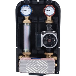 STOUT SDG-0038 Насосная группа с теплообменником 18 пластин,с насосом Grundfos UPSO 25-65 в теплоизоляции