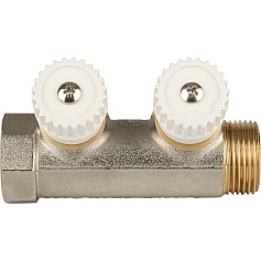 STOUT Коллектор распределительный 3/4", 2 отвода 3/4"ЕК 