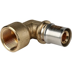 STOUT   Угольник-переходник с внутренней резьбой 3/4"х20 для металлопластиковых труб прессовой