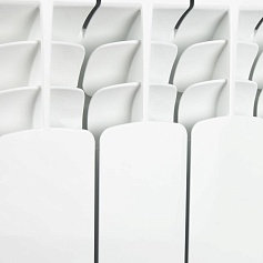 STOUT  Space 500 4 секции радиатор биметаллический боковое подключение RAL9016