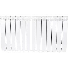 STOUT  Bravo 500 13 секций радиатор алюминиевый боковое подключение RAL9010