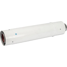 STOUT  Элемент дымохода  DN60/100 труба коаксиальная телескопическая 470-750 мм п/м, уплотнения и хомут в комплекте