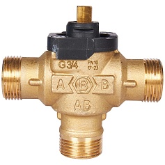 STOUT SVM-0170-300020 STOUT 3-Ходовой зональный клапан, сервопривод 230V, с кабелем 1м,, НР 3/4"
