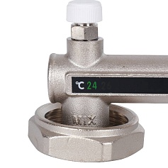 STOUT  Насосно-смесительный узел с термостатическим клапаном 20-43°C и жидкокристаллическим термометром, без насоса