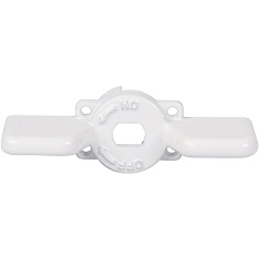 STOUT  Ручка-бабочка для шарового крана STOUT 1/2"-3/4" (Белая)