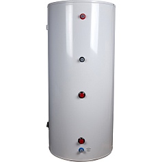 SWH-1110-050300 STOUT бойлер комбинированного нагрева напольный 300 л, один теплообменник, ТЭН 3 кВт