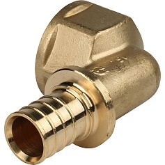 STOUT  Угольник-переходник с внутренней резьбой 25xG 1" для труб из сшитого полиэтилена аксиальный