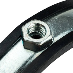 STOUT SAC-0020-Комплекты Хомут для труб, комплект: хомут+шпилька шуруп +дюбель пластиковый 4"(107-116)