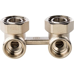 STOUT  Узел нижнего подключения радиатора для двухтрубной системы, угловой  3/4