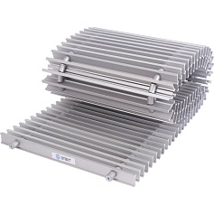 STOUT  Конвектор внутрипольный SCN 80.240.1000 (Решётка роликовая, анодированный алюминий)