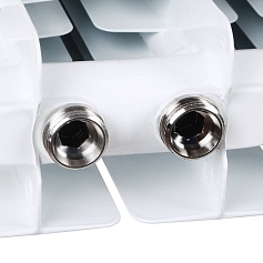 STOUT  Space 500 9 секций радиатор биметаллический нижнее правое подключение RAL9016