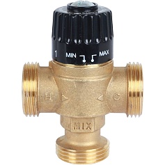 STOUT  Термостатический смесительный клапан для систем отопления и ГВС 1   НР   30-65°С KV 1,8