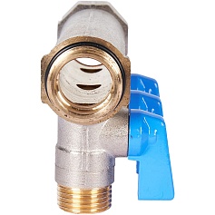 STOUT SMB 6211 341203 STOUT Коллектор с шаровыми кранами 3/4", 3 отвода 1/2" (синие ручки)