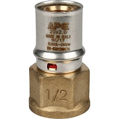 STOUT   Переходник с внутренней резьбой 1/2"х20 для металлопластиковых труб прессовой