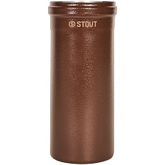 STOUT SCR-6010-700250 STOUT Удлинитель дымохода традиц. коакс. D60(п-м)/100(п-м), L250, КОРИЧНЕВЫЙ