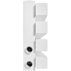 Стальной трубчатый радиатор STOUT TUBE QUADRO 4 секции нижнее правое подключение QV40-1750-4 R RAL1T104S9016 (белый муар)